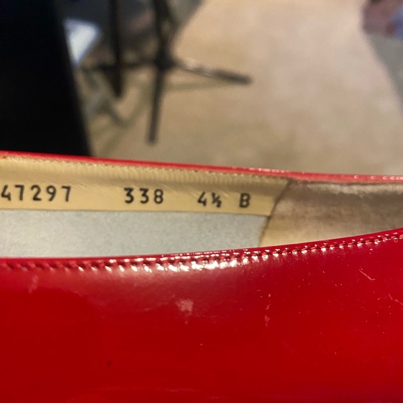 Salvatore Ferragamo Red Loafers Size 4.5 - Picture 6 of 6